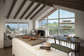 Rendering Wohn- Essbereich - zona cucina abitabile - soggiorno (nur zur Veranschaulichung - per solo scopo illustrativo)