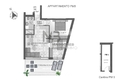 Grundriss Terrassenwohnung im 1. Stock - planimetria app. con terrazza al 1. piano (nicht im Maßstab - non in scala)